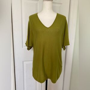 J.Jill Forest Green Knitted Top